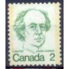 CAN0509N-SELO ANTIGOS 1º MINISTROS, 2C - CANADÁ - 1973 - N