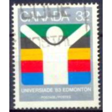 CAN0849UA-SELO JOGOS DA WORLD UNIVERSITY 83, 32C - CANADÁ - 1983 - U