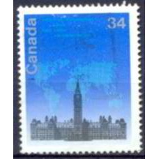 CAN0930U-SELO CONFERÊNCIA DA UNIÃO INTERPARLAMENTAR - CANADÁ - 1985 - U