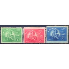 CUB0313NA-SÉRIE PRÓ CAIXA DE PENSÃO DOS FUNCIONÁRIOS DOS CORREIOS - CUBA - 1948 - N