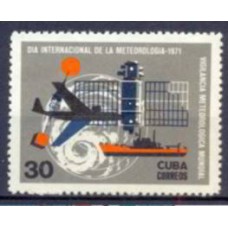 CUB1472M-SELO DIA METEOROLÓGICO MUNDIAL, 30C - CUBA - 1971 - MINT