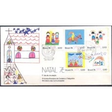 FD0107.02-FDC NATAL - 1976 - CPD E CBC SÃO PAULO - COM FERRUGEM
