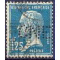 FRA0180UP-SELO PASTEUR, 1,25F - FRANÇA - 1923/26 - U - COM PERFIN