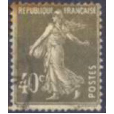 FRA0193U-SELO SEMEUSE, 40C MARROM OLIVA - FRANÇA - 1924/26 - U