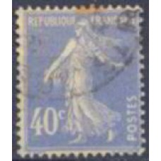 FRA0237U-SELO SEMEUSE, 40C AZUL - FRANÇA - 1927/31 - U