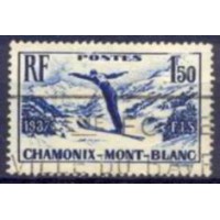 FRA0334U-SELO CAMPEONATO INTERNACIONAL DE ESQUI - FRANÇA - 1937 - U