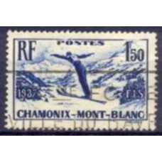 FRA0334U-SELO CAMPEONATO INTERNACIONAL DE ESQUI - FRANÇA - 1937 - U