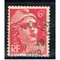 FRA0721U-SELO MARIANE DE GANDON, 6F VERMELHO - FRANÇA - 1945/47 - U FRA0721U-SELO MARIANE DE GANDON, 6F VERMELHO - FRANÇA - 1945/47 - U