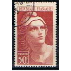 FRA0732U-SELO MARIANE DE GANDON, 50F - FRANÇA - 1945/47 - U
