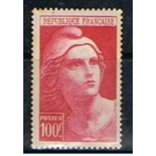 FRA0733N-SELO MARIANE DE GANDON, 100F - FRANÇA - 1945/47 - N