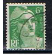 FRA0884U-SELO MARIANE DE GANDON, 6F - FRANÇA - 1951 - U