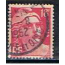 FRA0887U-SELO MARIANE DE GANDON, 18F - FRANÇA - 1951 - U