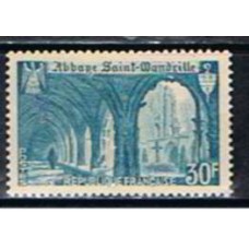 FRA0888N-SELO ABADIA DE SÃO WANDRILLE - FRANÇA - 1951 - N