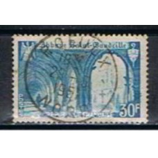 FRA0888U-SELO ABADIA DE SÃO WANDRILLE - FRANÇA - 1951 - U
