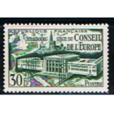 FRA0923N-SELO REUNIÃO DO CONSELHO DE EUROPA - FRANÇA - 1952 - N