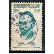 FRA1087U-SELO PERSONAGENS ESTRANGEIROS PARTICIPANTES DA VIDA FRANCESA, VAN GOGH - FRANÇA - 1956 - U