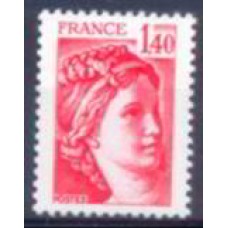 FRA2102M-SELO MARIANE SABINE, 1,40F - FRANÇA - 1980 - MINT