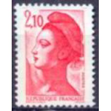 FRA2319M-SELO MARIANE LIBERDADE DE DELACROIX, 2,10F - FRANÇA - 1984 - MINT