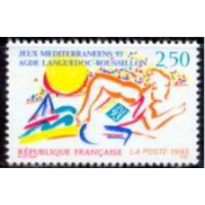 FRA2795M-SELO JOGOS MEDITERRÂNEOS 93 - FRANÇA - 1993 - MINT