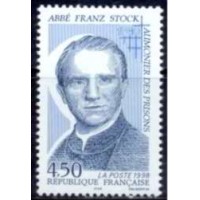 FRA3138M-SELO 50º ANIVERSÁRIO DA MORTE DO ABADE FRANZ STOCK - FRANÇA - 1998 - MINT FRA3138M-SELO 50º ANIVERSÁRIO DA MORTE DO ABADE FRANZ STOCK - FRANÇA - 1998 - MINT