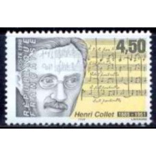 FRA3163M-SELO HOMENAGEM AO COMPOSITOR HENRI COLLET - FRANÇA - 1998 - MINT