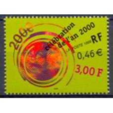 FRA3259M-SELO CELEBRAÇÃO AO ANO 2000 - FRANÇA - 1999 - MINT