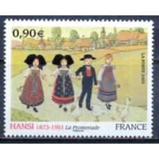 FRA4400M-SELO SÉRIE ARTÍSTICA - HANSI - FRANÇA - 2009 - MINT