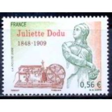 FRA4401M-SELO JULIETTE DODU - HEROÍNA DA GUERRA DE 1870 - FRANÇA - 2009 - MINT