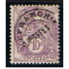 FRAP043N-SELO PRÉ-OBLITERADO BLANC, 10C - FRANÇA - 1922/47 - N SEM GOMA