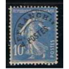 FRAP052N-SELO PRÉ-OBLITERADO SEMEADORA, 10C AZUL - FRANÇA - 1922/47 - N COM GOMA