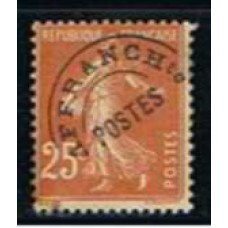 FRAP057N-SELO PRÉ-OBLITERADO SEMEADORA, 25C MARROM - FRANÇA - 1922/47 - N COM GOMA