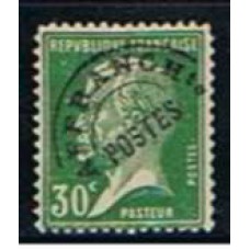 FRAP066N-SELO PRÉ-OBLITERADO PASTEUR, 30C - FRANÇA - 1922/47 - N SEM GOMA
