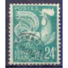FRAP114N-SELO PRÉ-OBLITERADO GALO, 24F - FRANÇA - 1953/59 - N COM GOMA