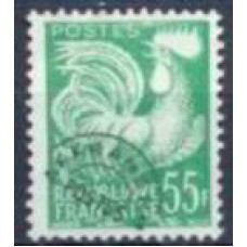 FRAP118N-SELO PRÉ-OBLITERADO GALO, 55F - FRANÇA - 1953/59 - N SEM GOMA