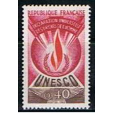 FRAS040N-SELO DE SERVIÇO UNESCO, 40C- FRANÇA - 1969/71 - N