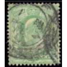 GRB0106U.01-SELO ANIVERSÁRIO DO REINADO DE EDUARDO VII, 1/2P - GRÃ-BRETANHA - 1902/10 - U