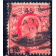 GRB0107U.01-SELO ANIVERSÁRIO DO REINADO DE EDUARDO VII, 1P - GRÃ-BRETANHA - 1902/10 - U