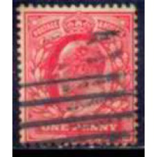 GRB0107U.03-SELO ANIVERSÁRIO DO REINADO DE EDUARDO VII, 1P - GRÃ-BRETANHA - 1902/10 - U
