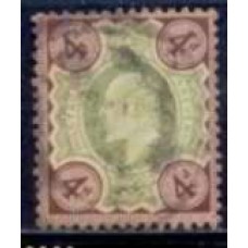 GRB0112U.01-SELO ANIVERSÁRIO DO REINADO DE EDUARDO VII, 4P - GRÃ-BRETANHA - 1902/10 - U