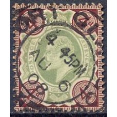 GRB0112U.02-SELO ANIVERSÁRIO DO REINADO DE EDUARDO VII, 4P - GRÃ-BRETANHA - 1902/10 - U