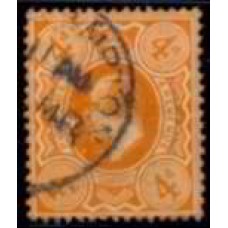 GRB0122U.04-SELO EDUARDO VII, 4P - GRÃ-BRETANHA - 1909/10 - U