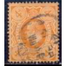 GRB0122U.18-SELO EDUARDO VII, 4P - GRÃ-BRETANHA - 1909/10 - U