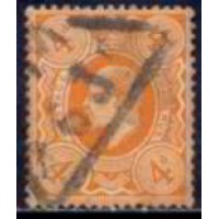 GRB0122U.22-SELO EDUARDO VII, 4P - GRÃ-BRETANHA - 1909/10 - U GRB0122U.22-SELO EDUARDO VII, 4P - GRÃ-BRETANHA - 1909/10 - U