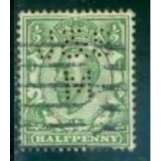 GRB0129UP.01-SELO GEORGE V, 1/2P - GRÃ-BRETANHA - 1911 - U - COM PERFIN