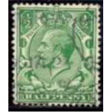 GRB0139U.04-SELO GEORGE V, 1/2P FILIGRANA E - GRÃ-BRETANHA - 1912/22 - U