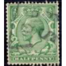 GRB0139U.05-SELO GEORGE V, 1/2P FILIGRANA E - GRÃ-BRETANHA - 1912/22 - U