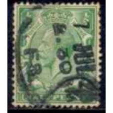 GRB0139U.07-SELO GEORGE V, 1/2P FILIGRANA E - GRÃ-BRETANHA - 1912/22 - U
