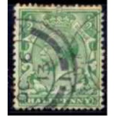 GRB0139U.12-SELO GEORGE V, 1/2P FILIGRANA E - GRÃ-BRETANHA - 1912/22 - U
