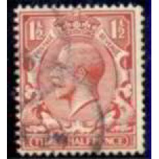 GRB0141U.01-SELO GEORGE V, 1 1/2P FILIGRANA E - GRÃ-BRETANHA - 1912/22 - U