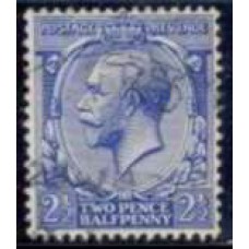 GRB0143U.12-SELO GEORGE V, 2 1/2P FILIGRANA E - GRÃ-BRETANHA - 1912/22 - U